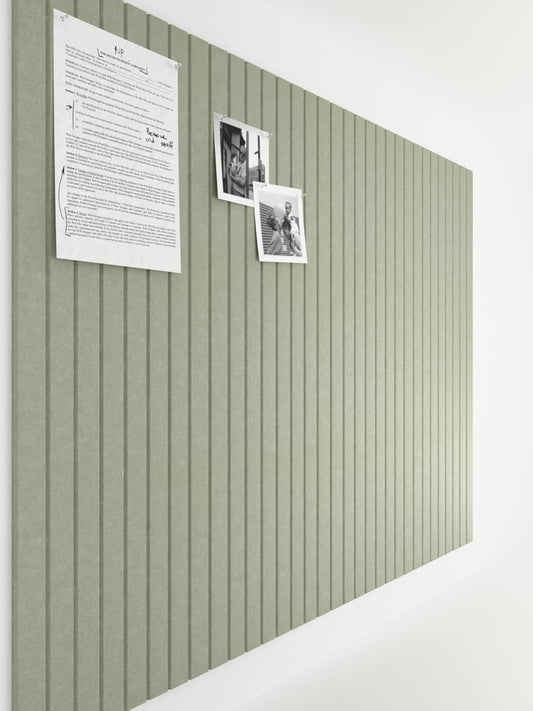 Bumusty Large Cork Board Alternative-47 x35 Felt Bulletin Board Tiles, with 30 Pushpins, 70 Adhesive Tabs, 12-Pack Slat Wall Paneling, Cork Boards for Office Push Pin Board Felt Board-Sage