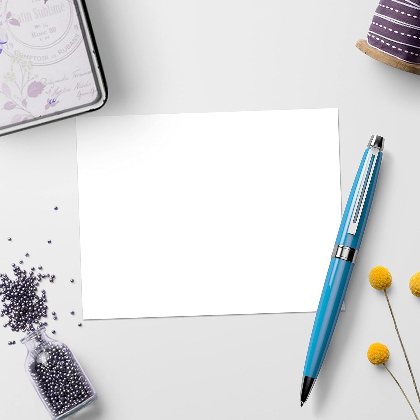 321Done 2-Part Blank Carbonless Pad, 4.25x5.5 Landscape, Made in USA, Cute Carbon Copy Notebook for Memos, Sketching, Notes, Craft Boutique Business Receipt (50 Sets) White/Yellow