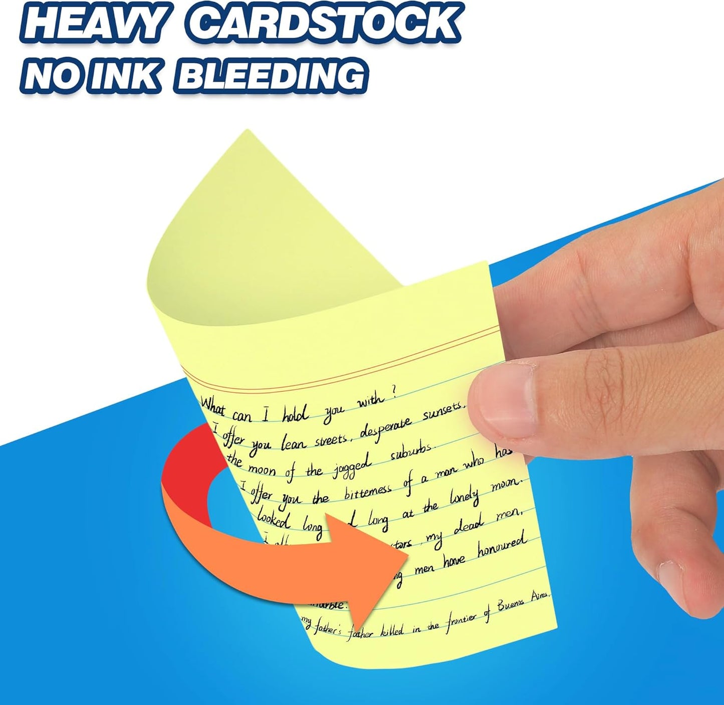 Chell 200 Count Index Cards 3x5 Inch Heavyweight, Ruled Front and Blank Back, 65 lb. Cover Weight, Pastel Colors