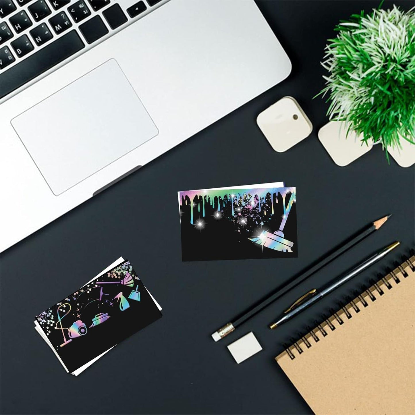 Custom Business Cards Personalized Business Cards for Small Business 300gsm Matte Paper Front & Back Sides Printed 3.5" x 2" - Cleaning Service Template