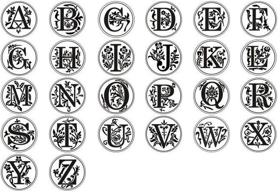 Wax Seal Stamp kit, Envelope Wax Seals DIY Kit - Retro Sealing Wax Candle + Classic Initial Alphabet Seal Wax Seal Stamp Letter C - in Blue Gift Box