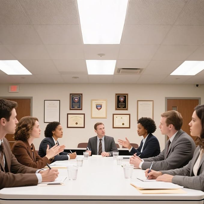 Conference Table, Folding Conference Desk Modern White, Seminar Table with Wheels, 2-10 People for Office, Meeting Break Room (4, 1915, 71IN)