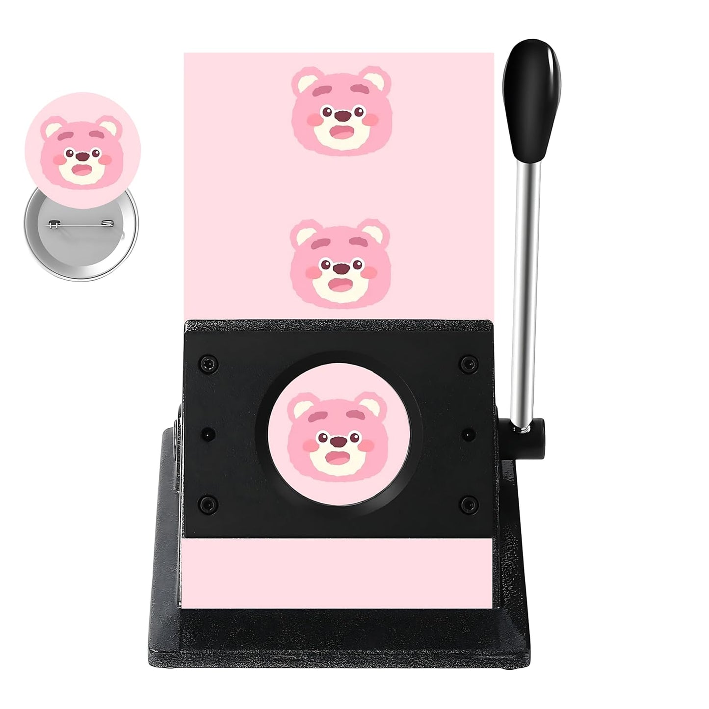 2.28in Button Paper Cutter 58mm Circle Punch Badge Paper Cutter for DIY Button, Mirrors Bottle Openers