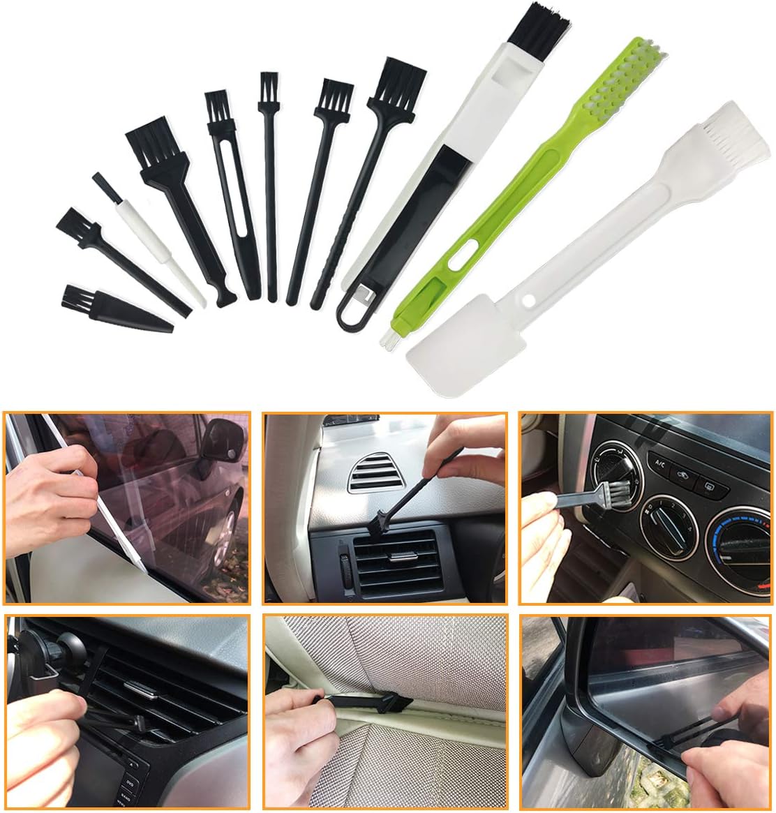 Computer Cleaning Kit, 19 in 1 Multi-Purpose Brushes Anti Static Brushes Clothes for Computer Printer Car Player Window