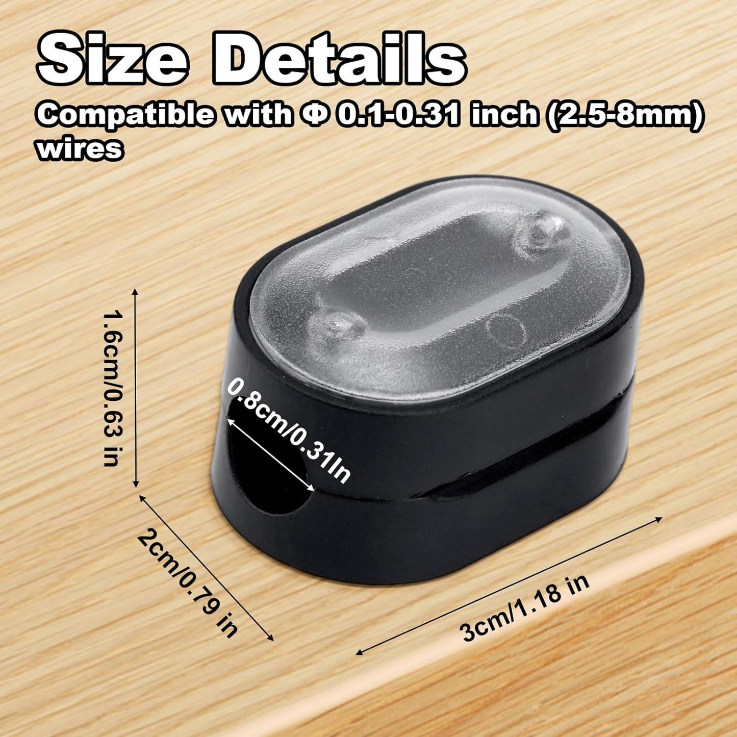 8pcs Magnetic Cord Organizer, Magnetic Cable Clips Holder with Adhesive Desk Cable Management Keeper Charger Cord Organizer for Phone Wire Home Office Car Nightstand