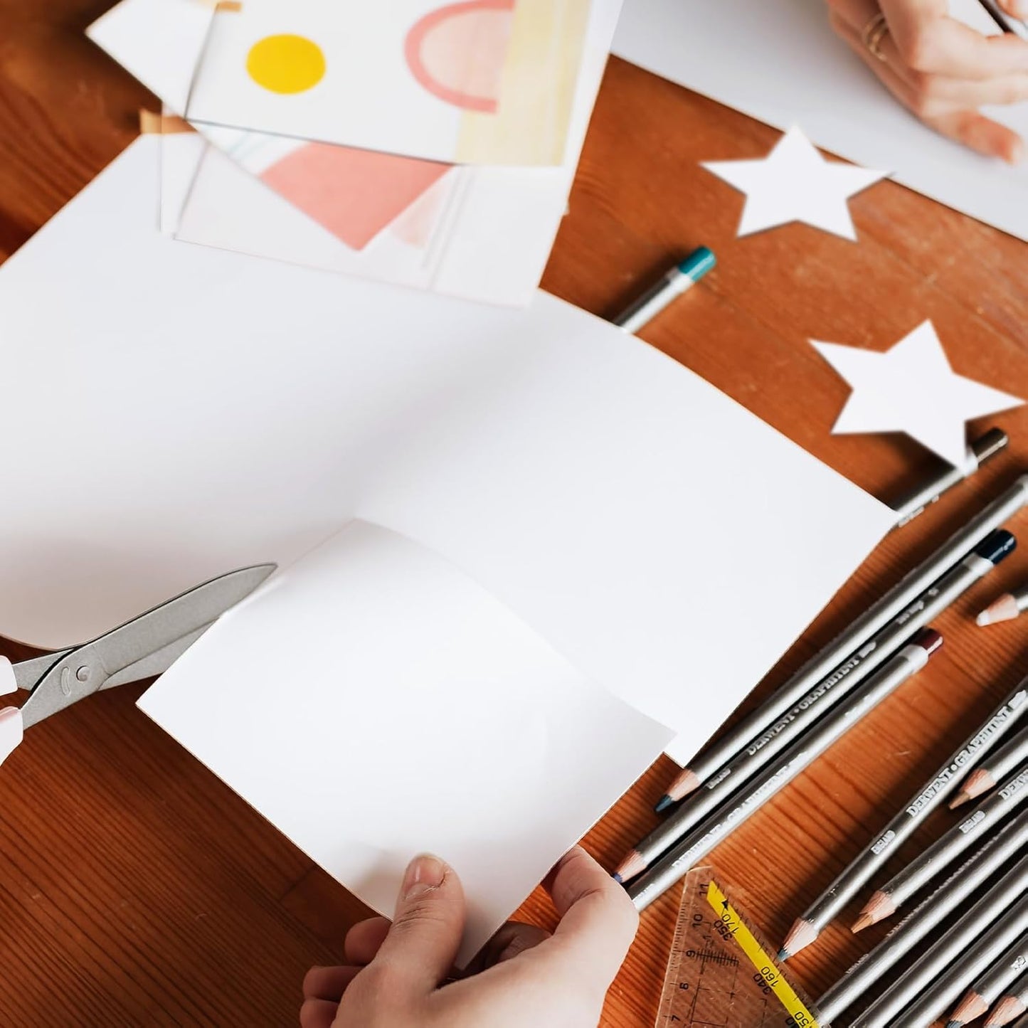 50 Sheets White Cardstock 8.5 x 11 Certificate Paper, Goefun White Card Stock Printer Paper for Invitations, Menus, Wedding, DIY Cards