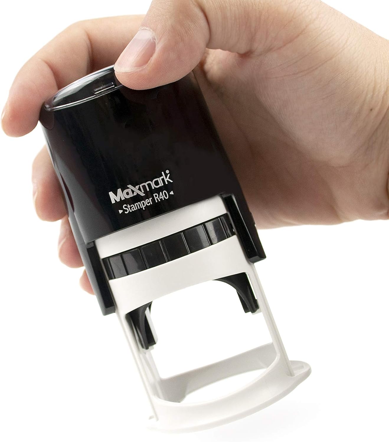 Round Notary Stamp for State of Connecticut- Self Inking Stamp - Top Brand Unit with Bottom Locking Cover for Longer Lasting Stamp - 5 Year Warranty