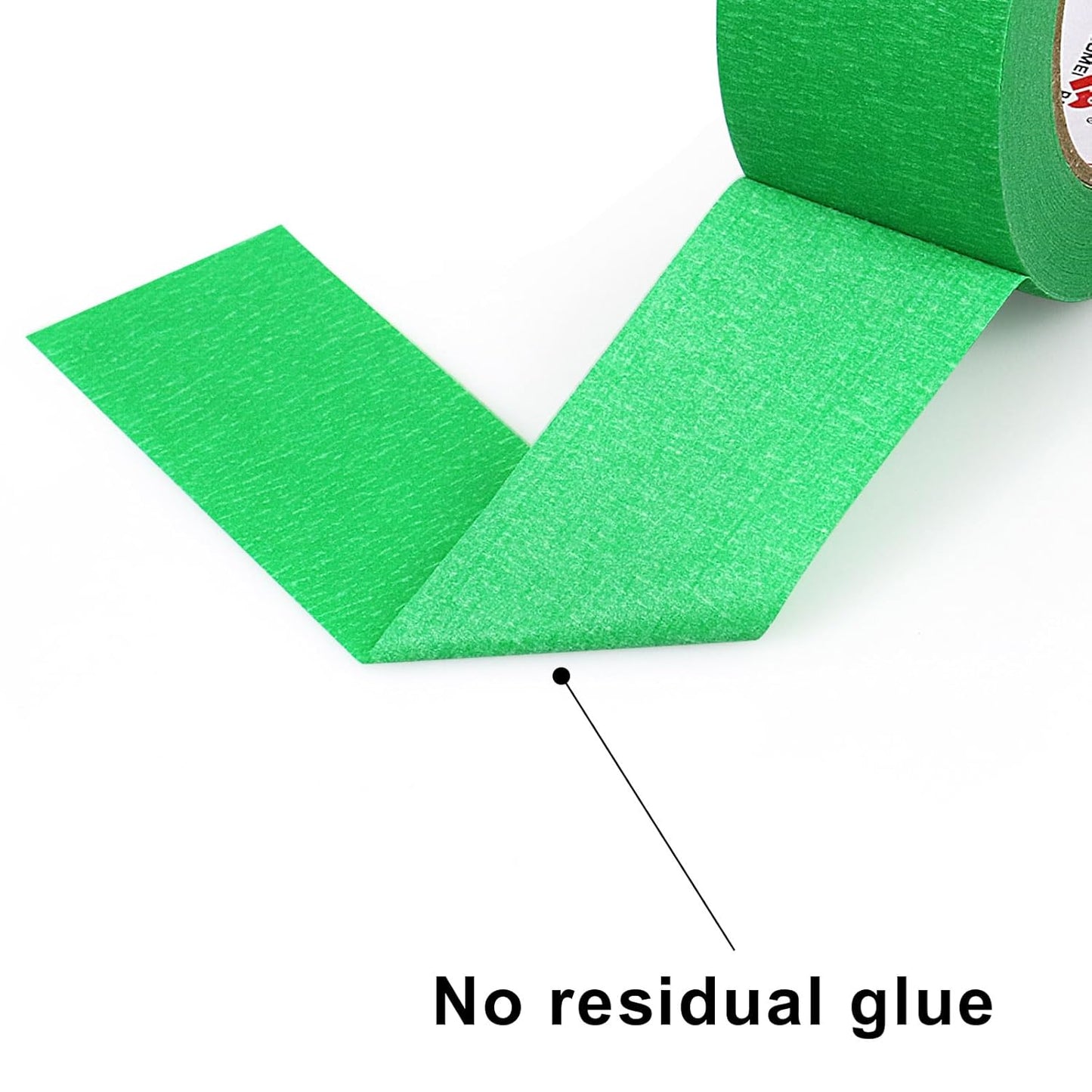 BOMEI PACK Green Painters Tape 2 inch Wide, 3 Rolls Green Masking Tape 2 inch x 60 Yards (180 Total Yards) Residue-Free Painting Tape for Labeling, DIY Crafting, Decoration and School Projects
