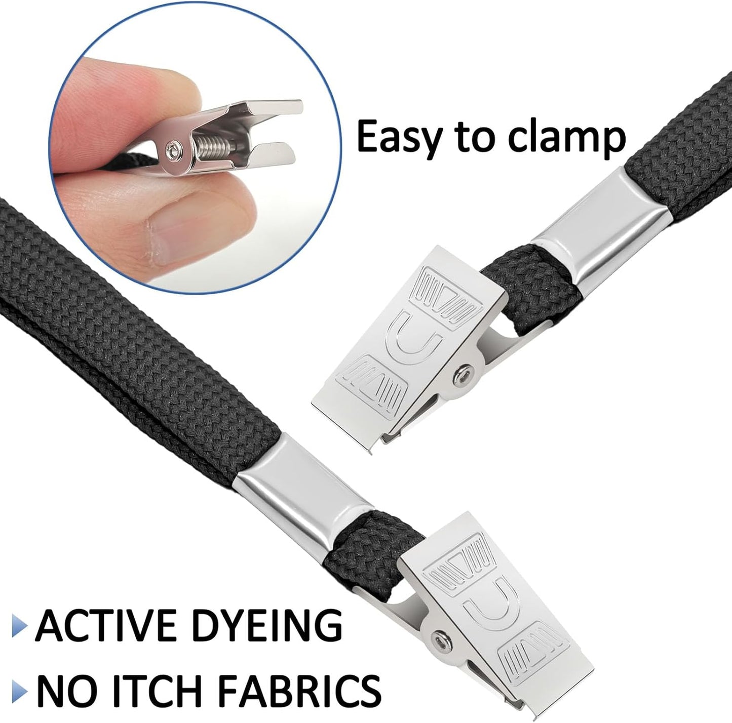 400 Pack Neck Lanyard Bulk with ID Card Holder Lanyards for ID Badges Vertical Name Badge ID Card Holders Flat Neck Lanyards with Clip for Nurses Teacher Students, Black