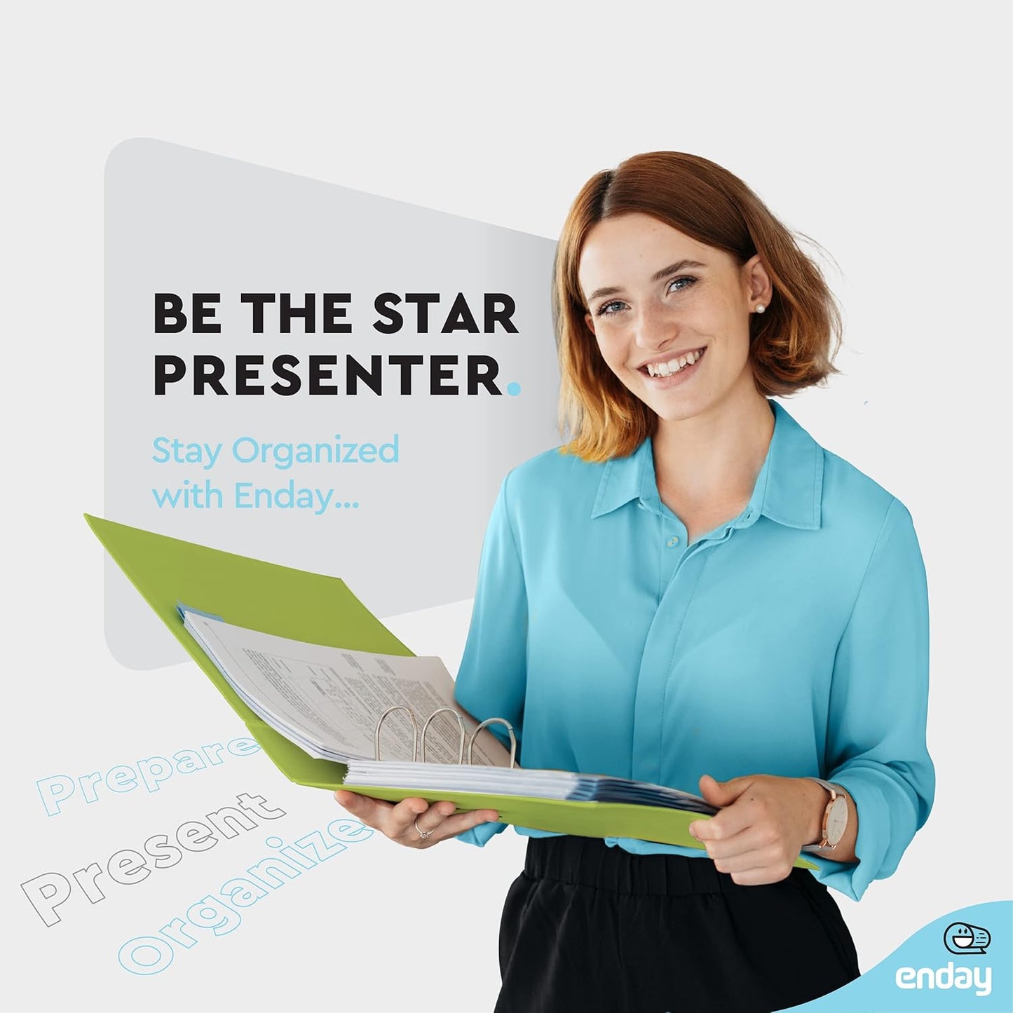 3 Slant D-Ring Binder 3 Inch Green, 3 in Clear View Cover with 2 Inside Pockets Binder, Heavy Duty Colored School Supplies Binders,Also Available in Red, Grey, Purple, Blue, Pink (24 PC) – by Enday