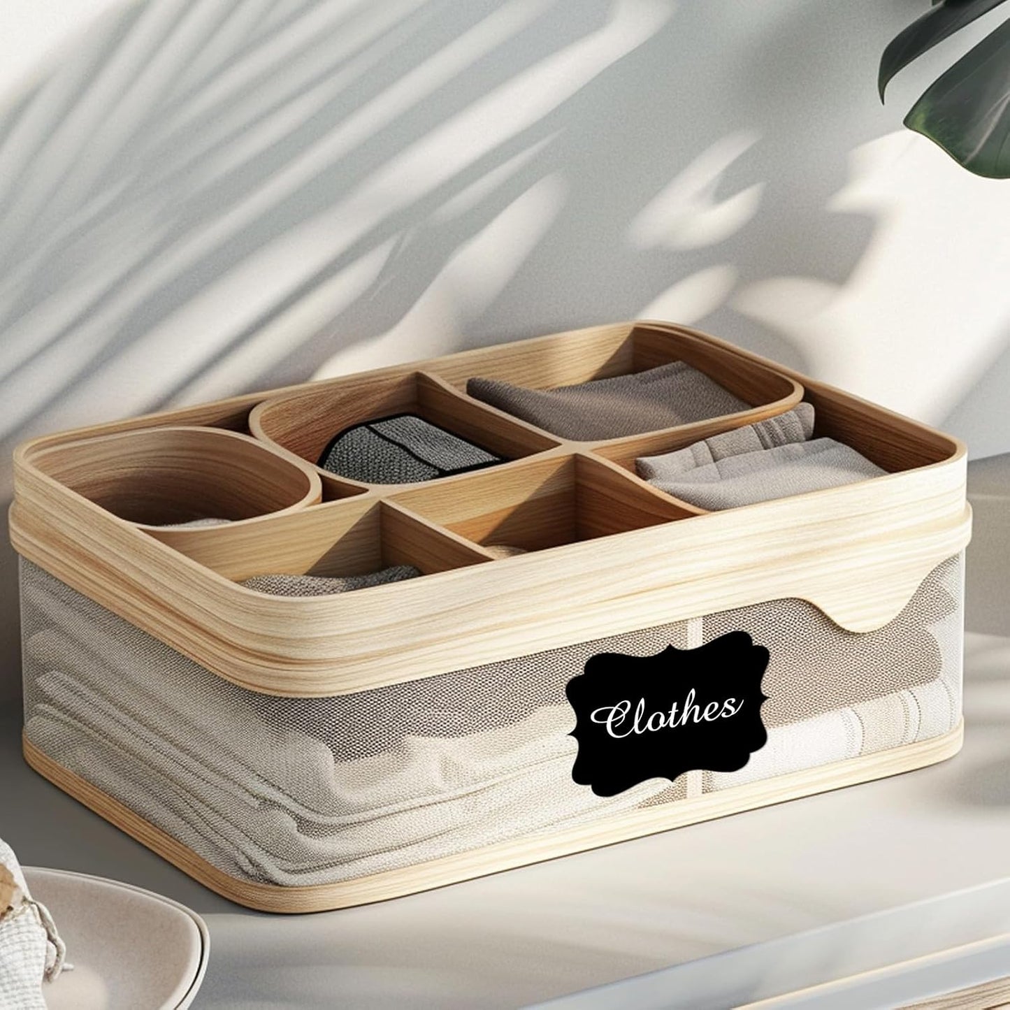 Black Labels Stickers, 250 PCS 3" x 2" Fancy Shape Sticker for Storage Box or Food Jars Holiday Present Christmas Gift Tags