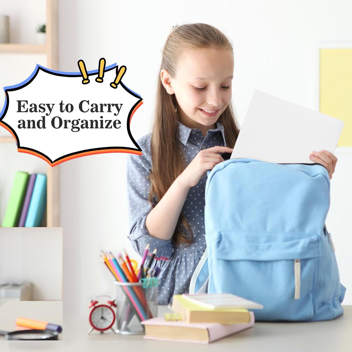 12-Pack Plastic Folders with Pockets and Prongs,2-Pocket Folders with 3 Fasteners, Poly Folders Holds 8-1/2" x 11" Paper for School/Office/Home, White