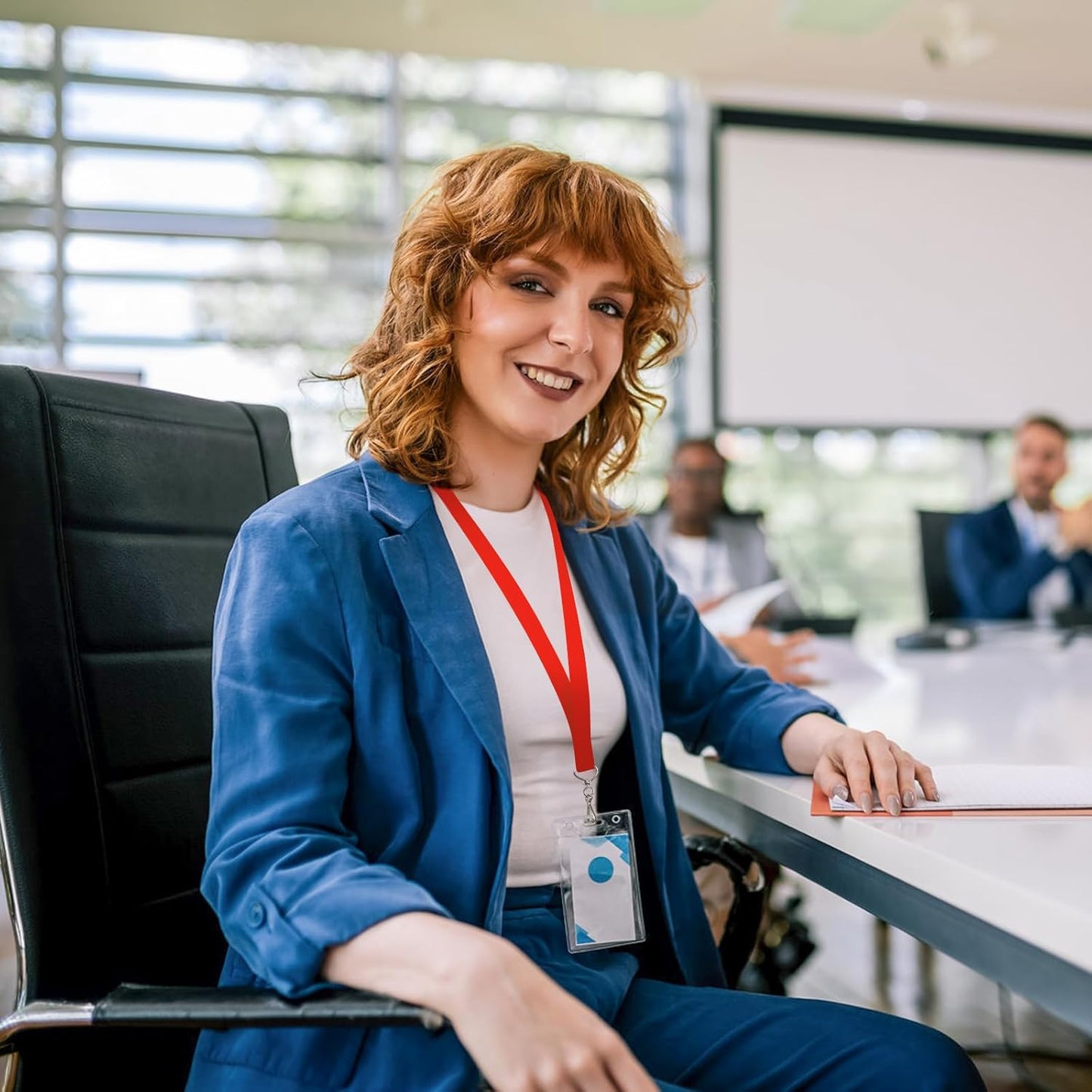 DE Breakaway Lanyards for Id Badges,Teacher Lanyard with with J-Hook Bulk Flat Lanyards for Name tag ID Badges Holder