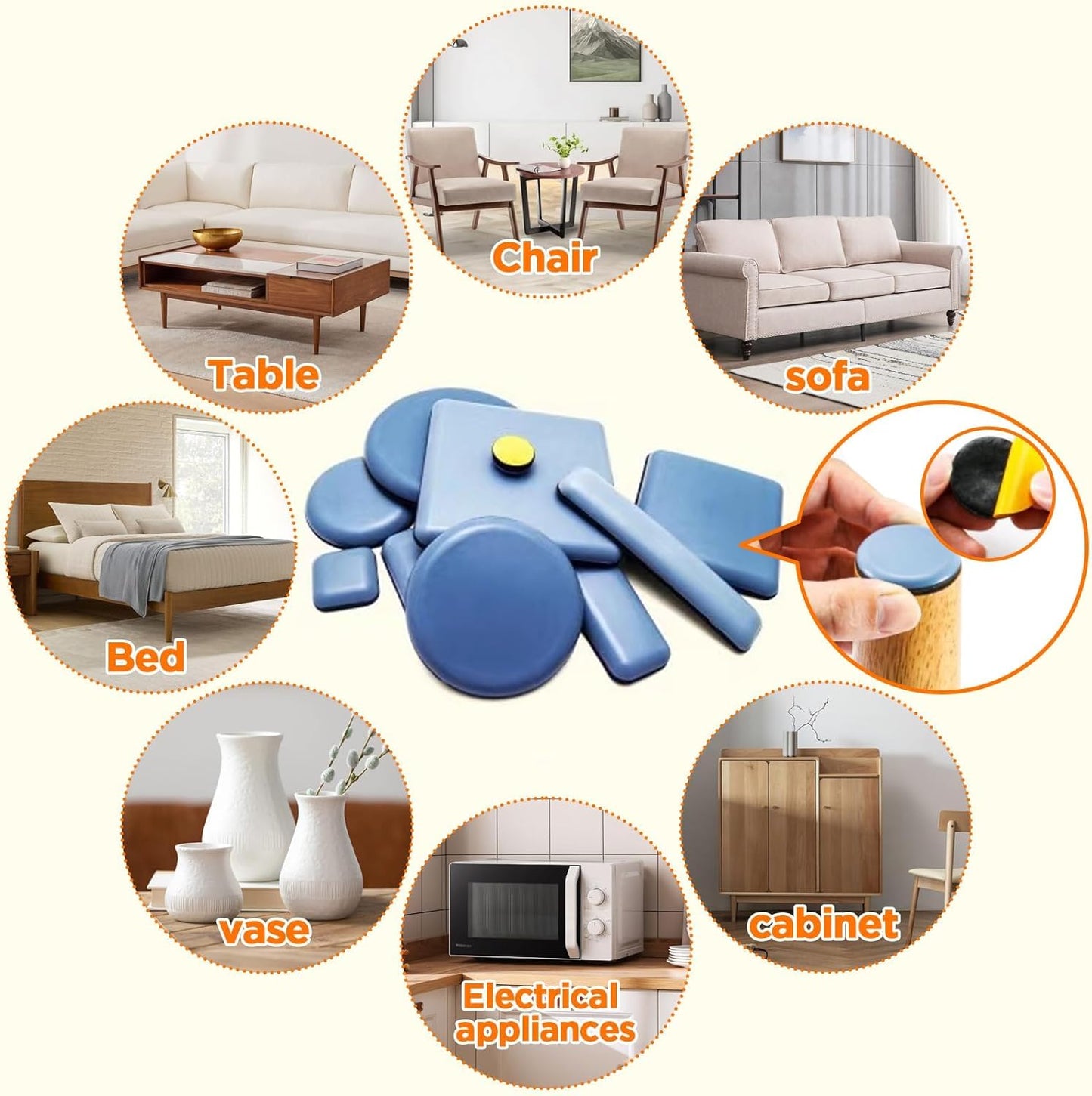 Appliance Cord Organizer for Kitchen Appliances Stick On Cable Winder Keeper, Hook Clip for Kitchenaid Mixer, Home Gadget Accessories for Easy Storage and Organization(8PCS)