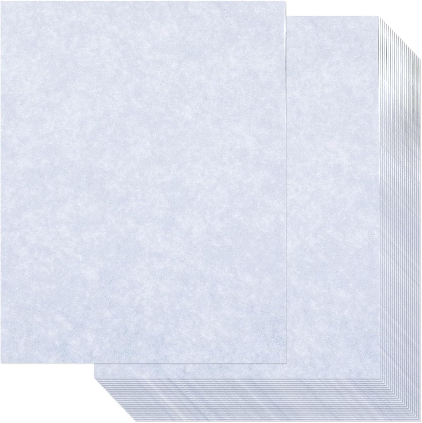 Epakh 300 Pcs Old Age Parchment Paper 8.5 x 11 Inch Standard Letter Vintage Colored Old Parchment Double Side Printing Paper (Blue)