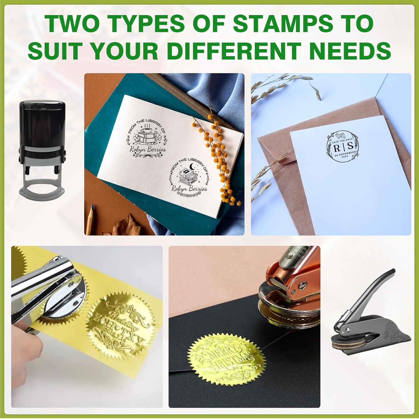 Custom Book Embosser - Personalized Book Stamp with Your Name/Design - Premium Handcrafted Gift for Writers, Book Lovers & Collectors