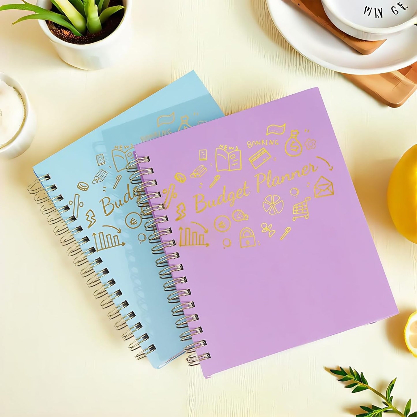 Budget Planner - B5(9.2x7'') Monthly Bill Organizer With Expense Tracker Notebook, Undated Financial Planner Budget Book To Take Control Of Your Money, Large Month Account Book With Pockets (C)