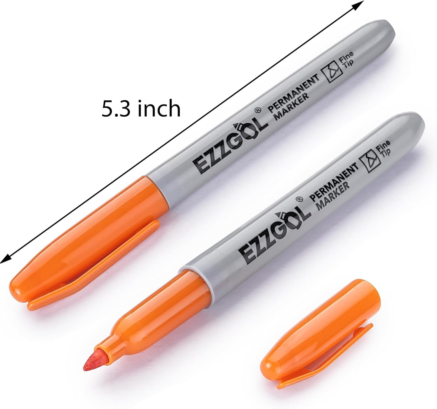 40 Pack 10 Colors Fine Tip Permanent Markers, Each Color With 4 Pack Waterproof Markers, Premium Smear Proof Pens, Quick Drying, Office Supplies for School, Office, Home