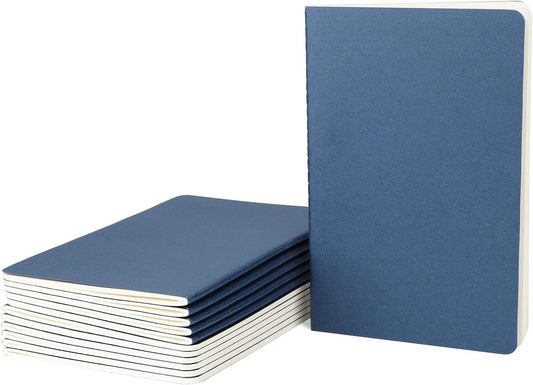 EUSOAR Travel Journal Set, A5 12Pack 5.5" x 8.3" 60 Pages Soft Cover Lined Notebooks, Travel Notebook Journal, Drawing Notebook Notepad Sketchbook, Students Office Subject Diary Notebooks Journal