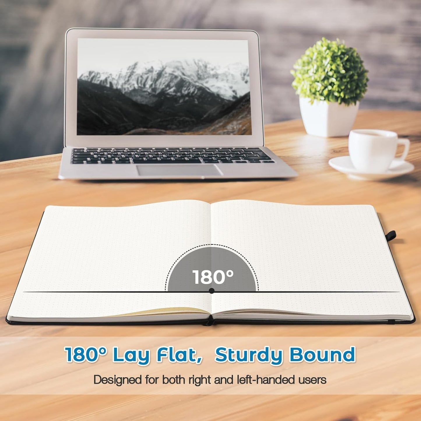 Dotted Journal, Hardcover Notebook 8.5 x 11, Dot Grid Notebook Journal for Women, Men, Large Leather Journals for Writing, Bullet, No Bleed Thick Paper, A4 Notebooks for Work, School, Notes, Teal