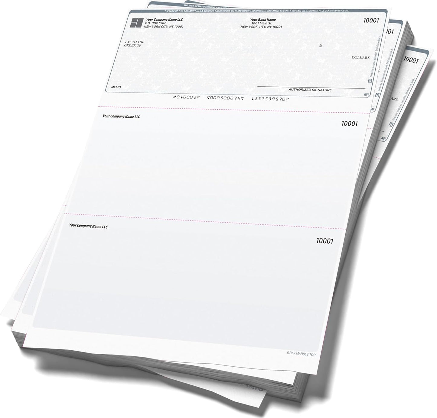 Computer Checks Compatible W/QB Check On Top [2500 Sheets]