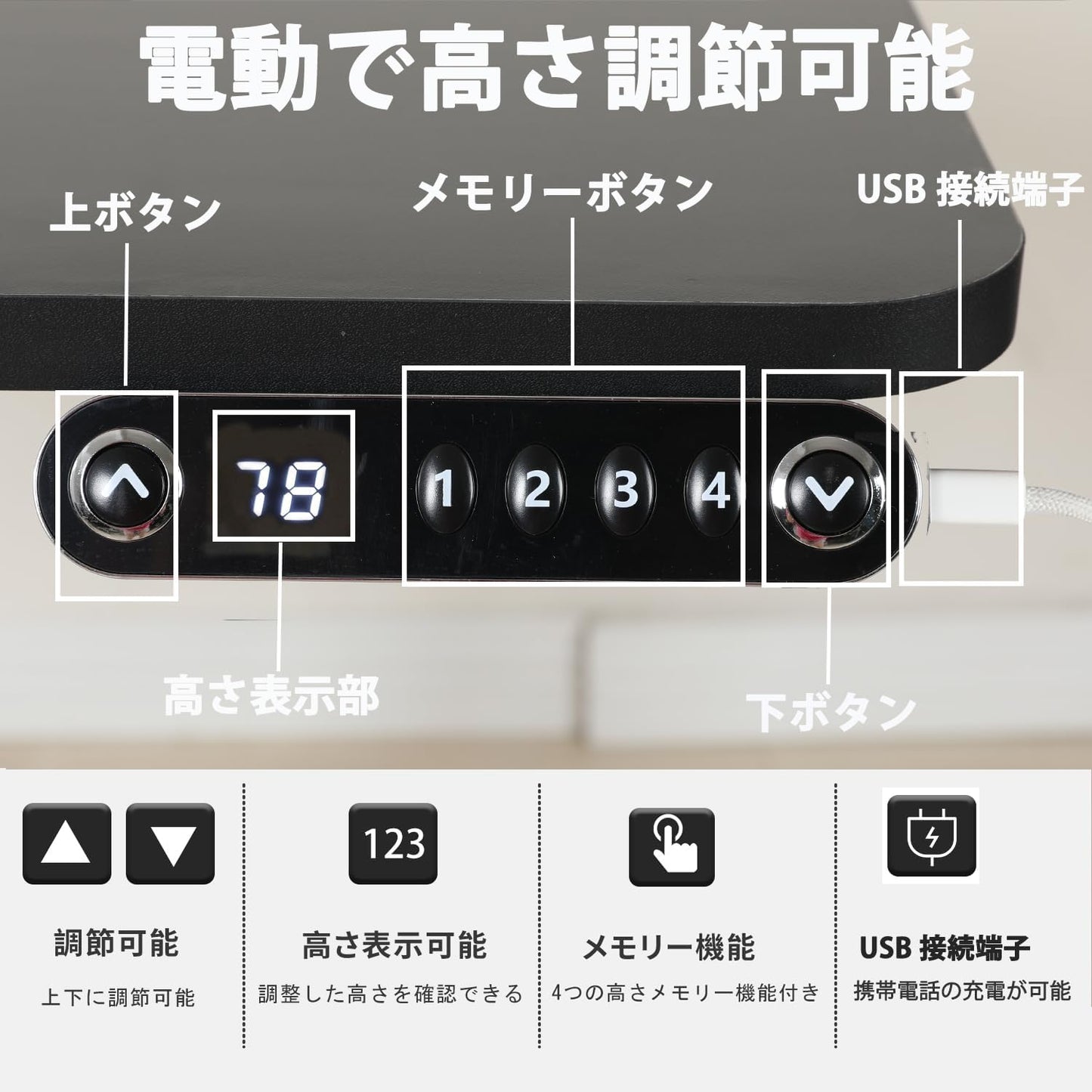 Electric Height Adjustable Standing Desk, 59 L-Shaped Sit - Stand Desk for Work or Home Office Push Button Memory Settings Black Splice Board/Black Frame