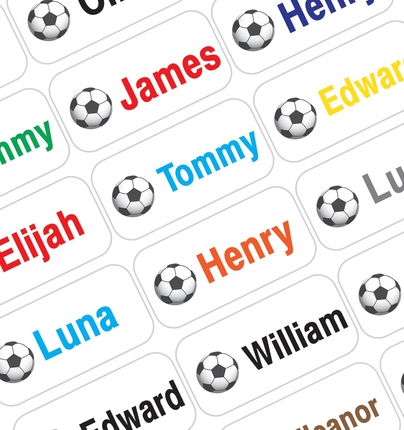 Personalized Waterproof Name Labels Press and Stick Custom Name Stick on Clothing Labels. Customized Up to 3 Lines Great for Camp & Daycare