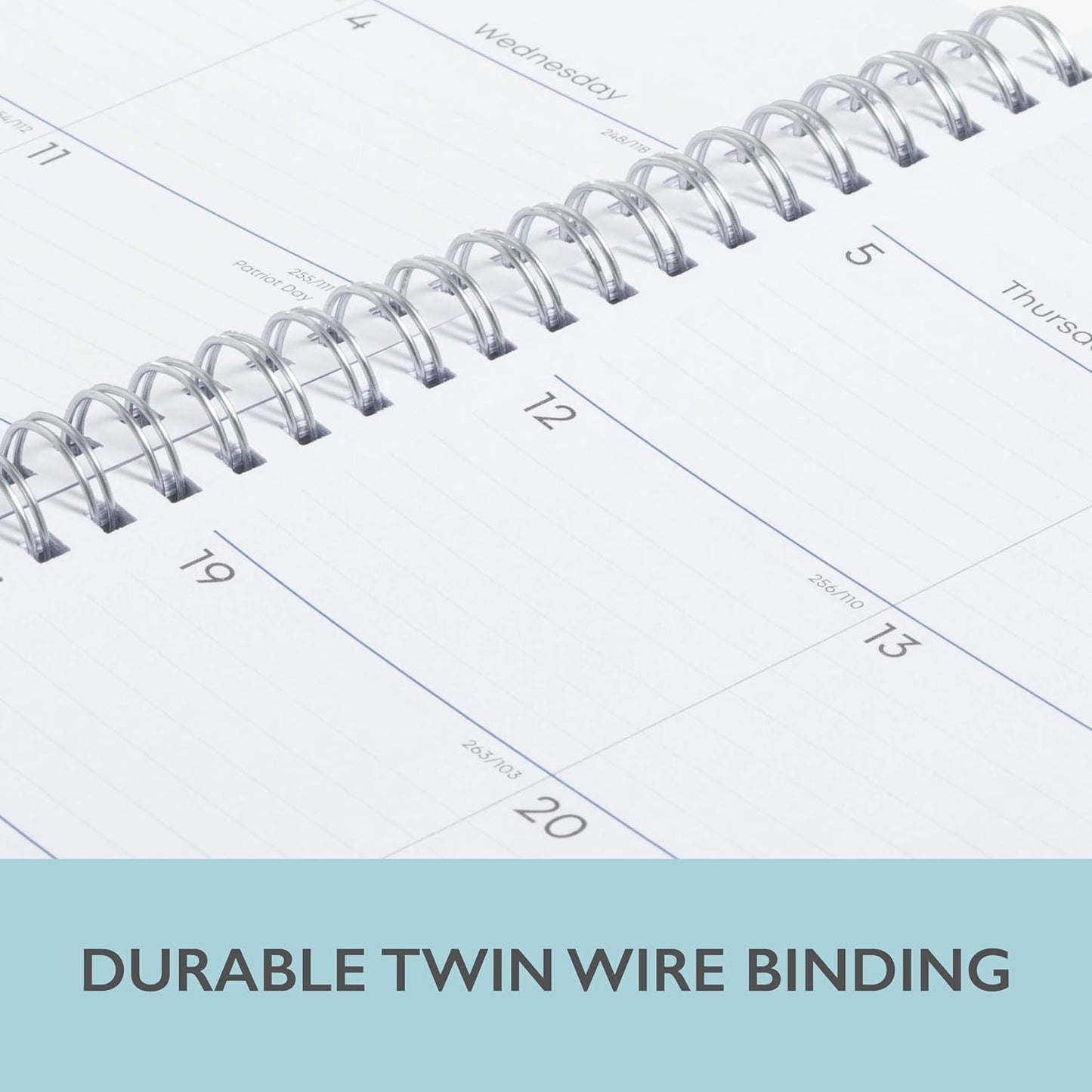 Blue Sky 2024-2025 Academic Year Teacher Weekly and Monthly Lesson Planner, July 2024 – June 2025, 8.5" x 11", Flexible Cover, Wirebound, Dots (100330-A25)