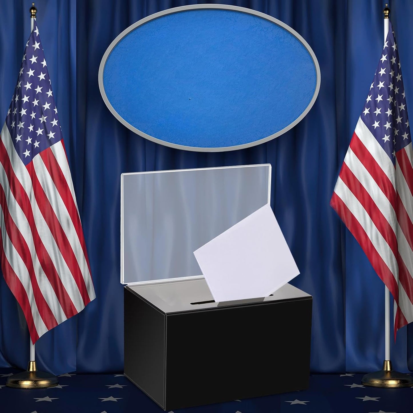 8 Packs Acrylic Donation Box with Lock and Sign Holder Clear Suggestion Ballot Box Plastic Voting Comment for Tip Jars Ticket Charity Survey Raffle Contest Fundraising, 6.1 x 4.3 x 3.8 Inch(Black)