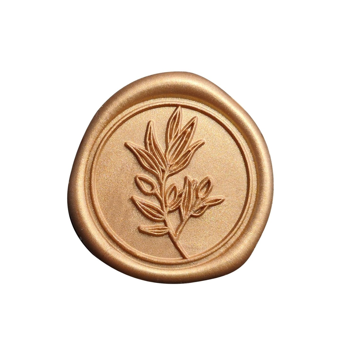 50 Pcs Antique Gold Wax Seal Stickers Self- Adhesive Wedding Invitation Seal Stickers, Perfect for Wedding Invitation, Envelopes Christmas Cards, Gift Wrapping, Good Adhesion and Easy to Use