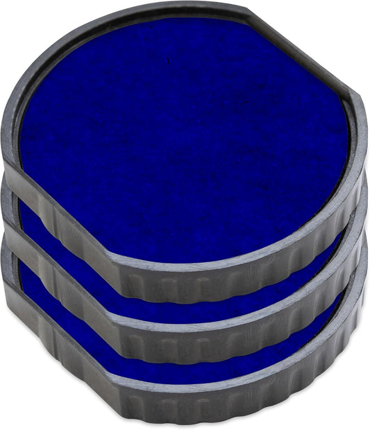 COLOP E/R40 Non-Toxic, Water Based Premium Replacement Pad for Printer R40 Stamp - Pack of 3 - Blue