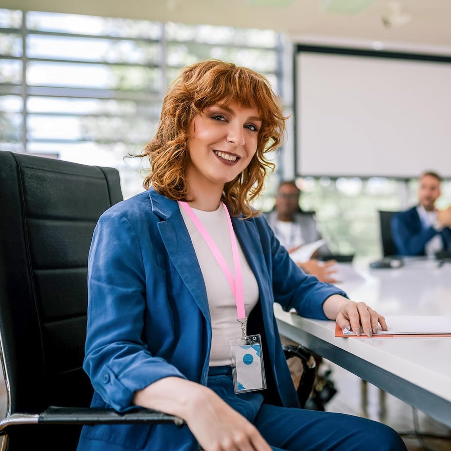 DE Breakaway Lanyards for Id Badges,Teacher Lanyard with with J-Hook Bulk Flat Lanyards for Name tag ID Badges Holder