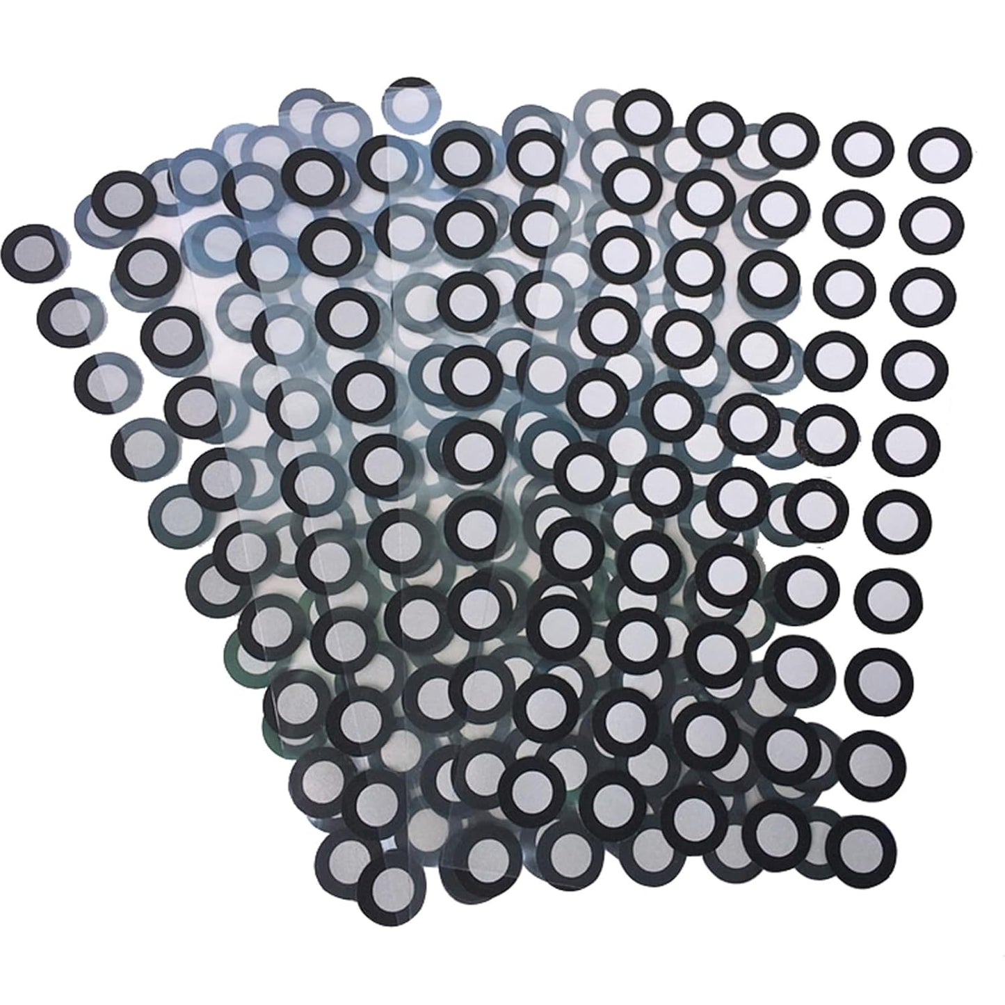 3D Scanning Tracking Markers Dots,6mm Diffuse Reflection 3D PositioningTarget Stickers,HogarDeco Reference Point Markers for Industrial and Interest Optical 3D Scanner (300pcs, Inner 6mm Outer 10mm