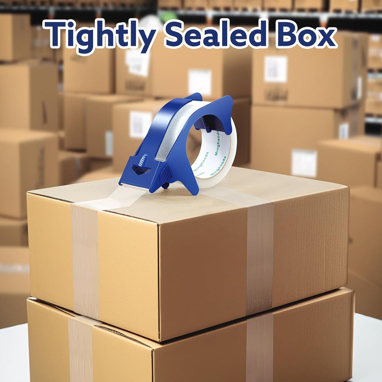 Clear Packing Tape (12 Rolls), Heavy Duty Packaging Tape for Shipping Packaging Moving Sealing, 2 inches Wide, 65 Yards Per Roll