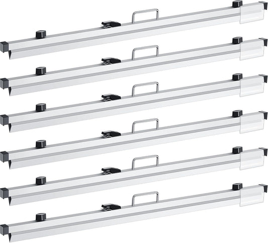 Estune Blueprint Hanging Clamps Binding Strips Storage for Construction Paper Poster Plans Drawings Arts (6, 42 Inches)