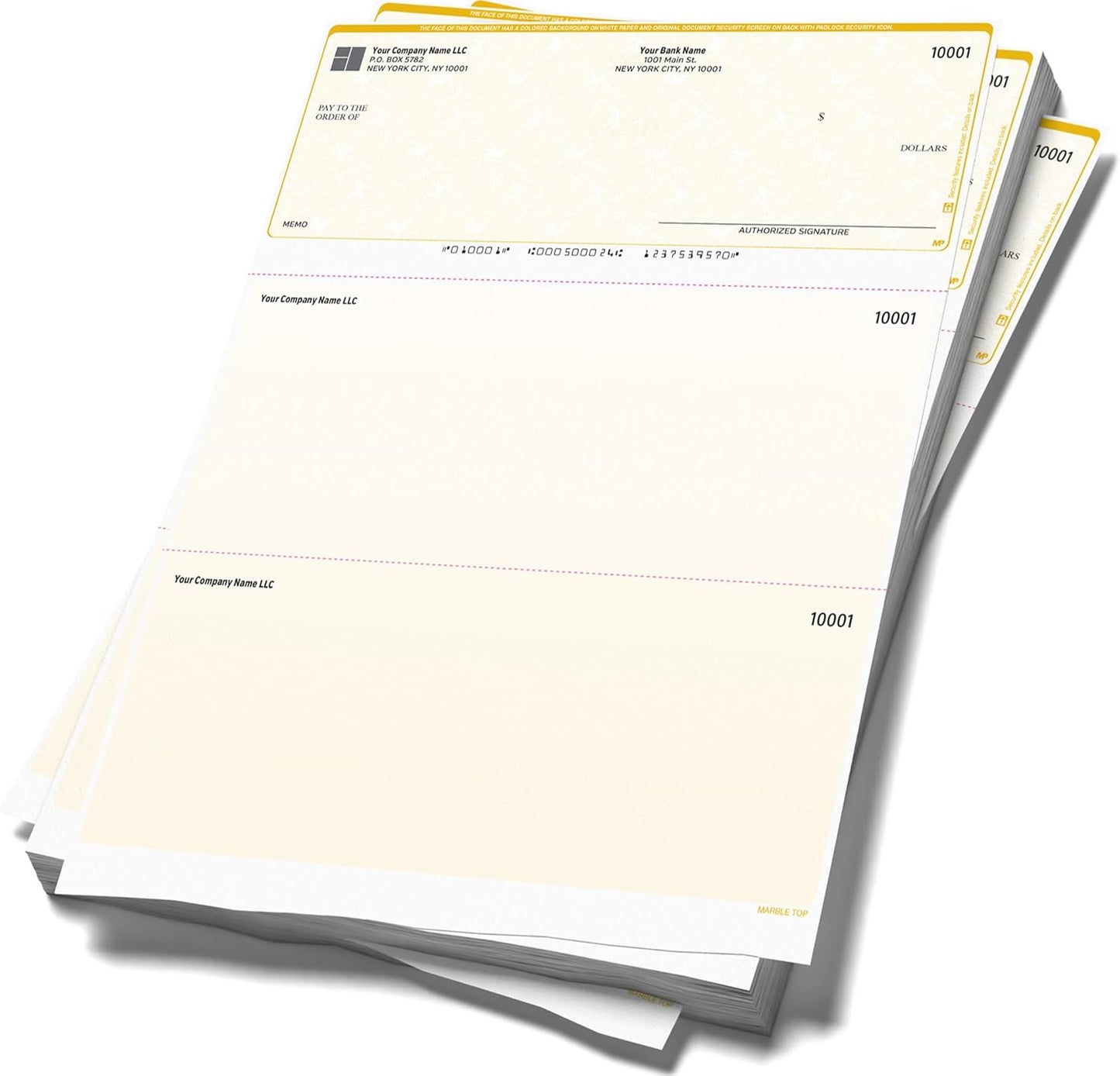 Computer Checks Compatible W/QB Check On Top [2500 Sheets]