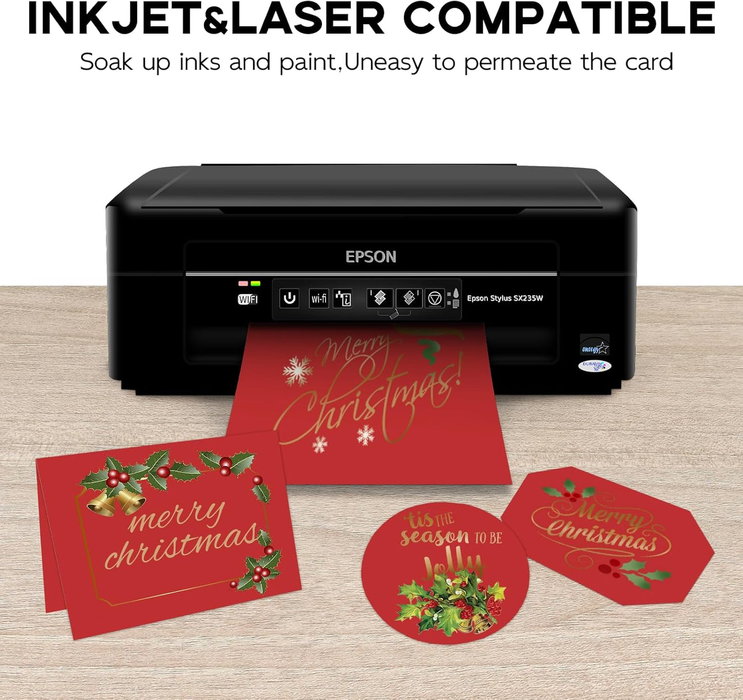 50 Sheets Dark Red Cardstock 8.5 x 11 Red Printer Paper, Goefun 80lb Card Stock Paper for Christmas, Valentines Day, Invitations and Craft