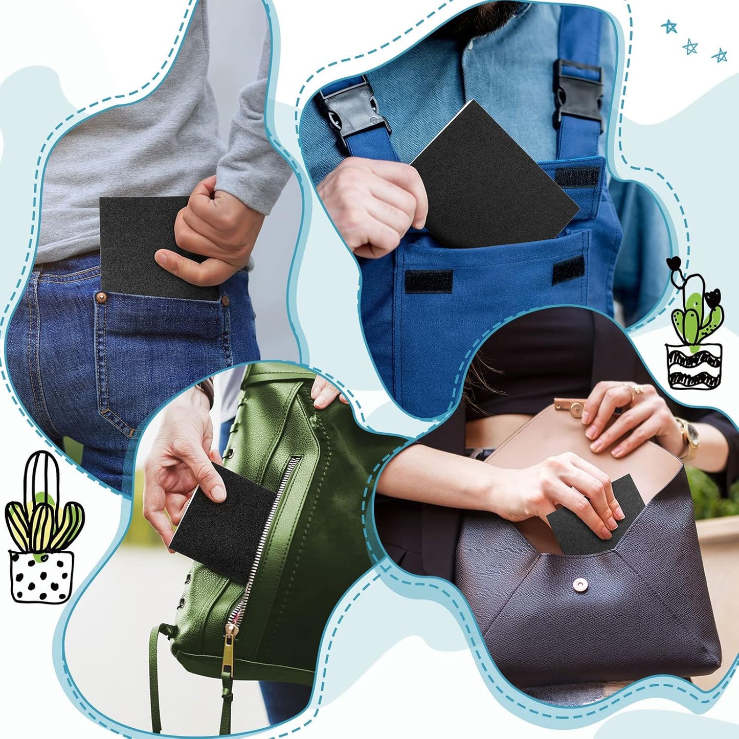 Epakh 100 Pack Mini Kraft Paper Notebook Bulk Small Blank Notebook Mini Unlined Pocket Journal Sketchbooks for Students School Writing, 48 Pages, 24 Sheets, 4.25 x 5.5 Inch (Black)