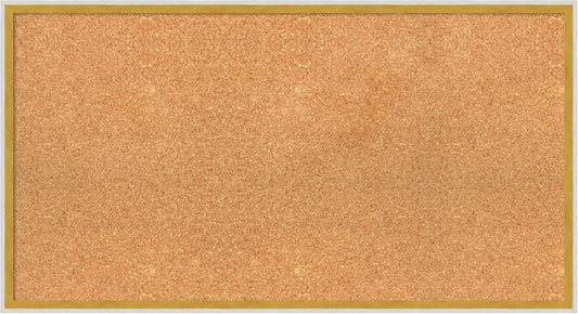 Amanti Art Natural Cork Board for Wall, 19x35 Vision Board with White Frame, Large Corkboard Office Decor for Home Organization, Modern Corkboard Pinboard to Display Items for Home Organization in