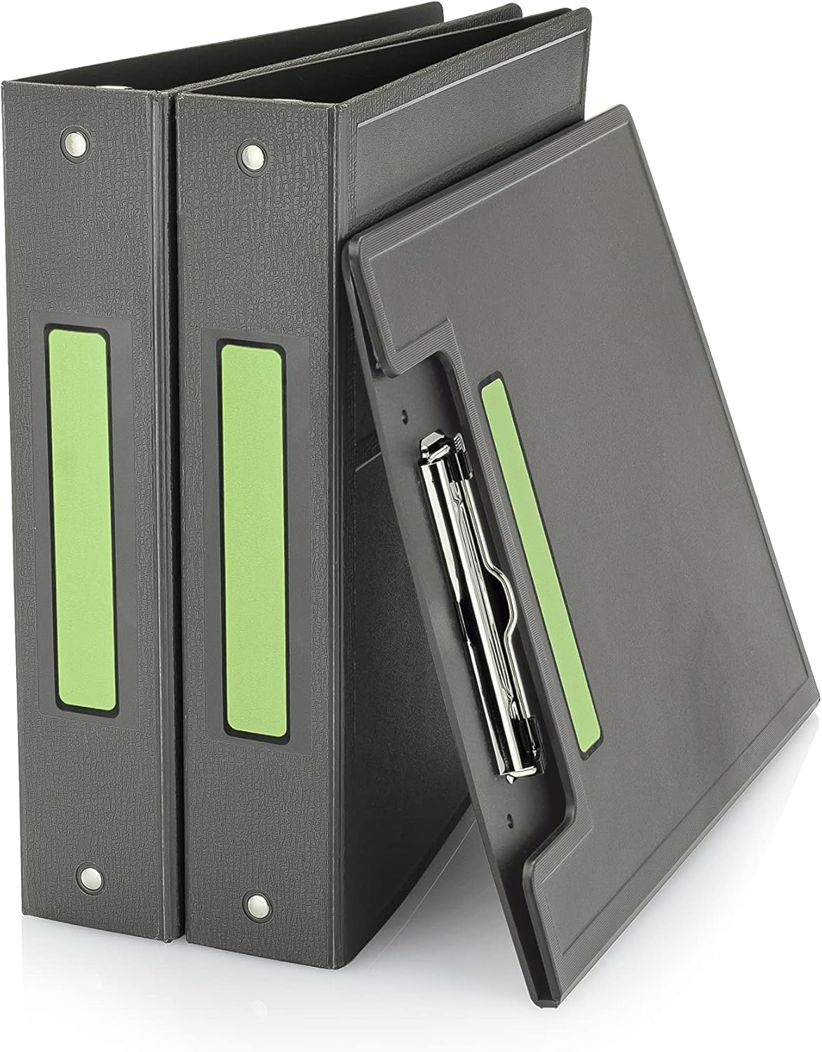 Carstens Adhesive Sticker Labels, 5 3/8” x 1”, Binder Labels for 1” Ring Binder Spines, Lime, Roll of 200