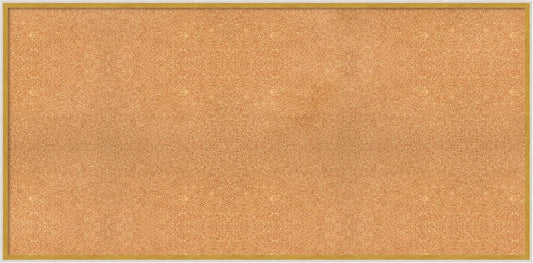 Amanti Art Natural Cork Board for Wall, 27x55 Vision Board with White Frame, Oversize Corkboard Office Decor for Home Organization, Modern Corkboard Pinboard to Display Items for Home Organization in