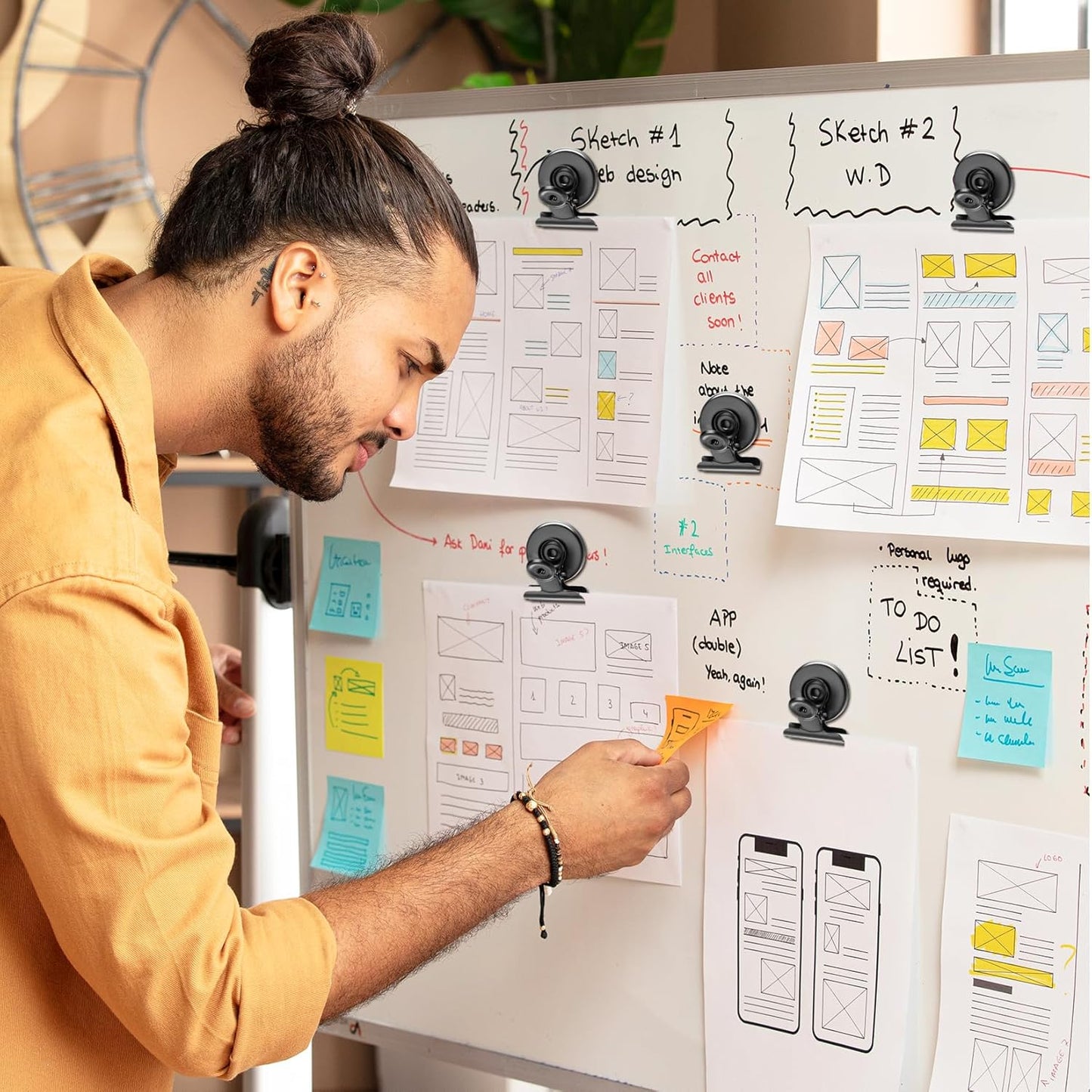 20 Pack Fridge Magnets Clips Heavy Duty, Strong Magnetic Clips, Cute Refrigerator Magntes Clip Whiteboard Magnets ClipsBest for Photo Display,Whiteboard,Refrigerator,Locker