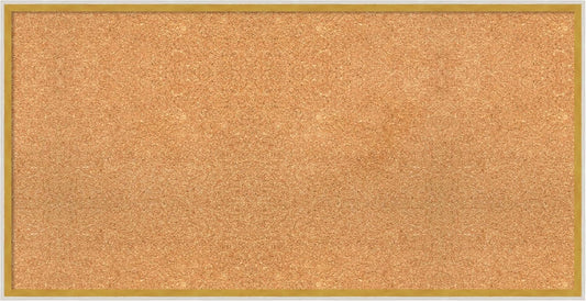 Amanti Art Natural Cork Board for Wall, 21x41 Vision Board with White Frame, Large Corkboard Office Decor for Home Organization, Modern Corkboard Pinboard to Display Items for Home Organization in