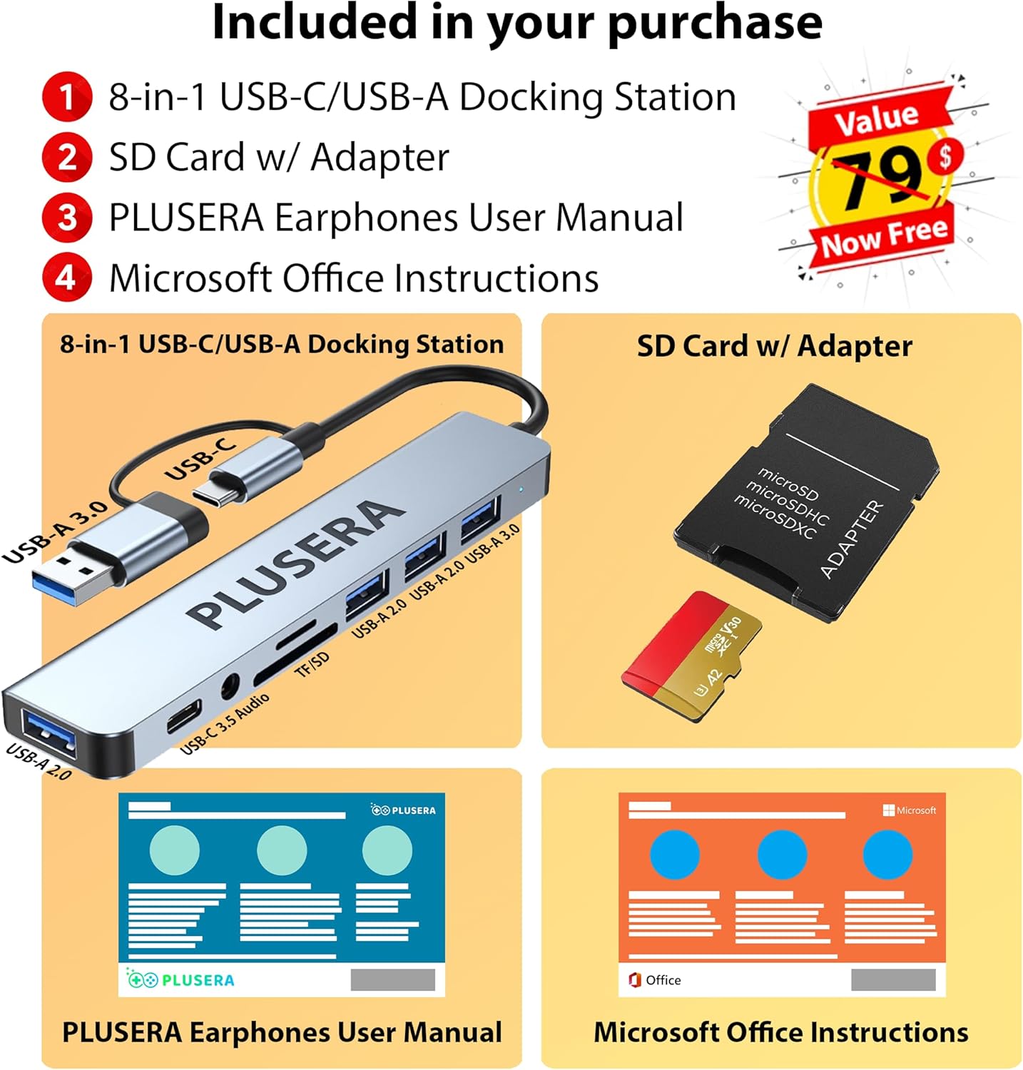 HP 21.5" FHD All-in-One Desktop Computer, 32GB RAM 1.5TB Storage (1TB SSD+512GB Docking Station Set), Dual-Core Intel Celeron, Windows 11 Pro with Microsoft Office Home & Business Included, Snow White