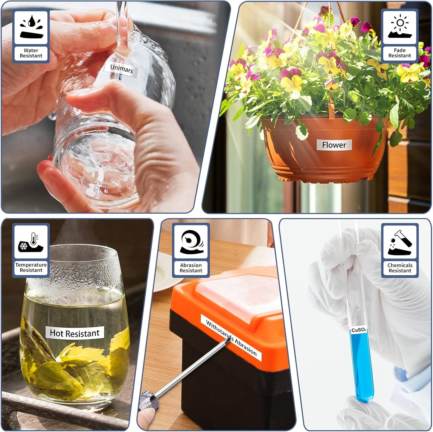 4-Pack TZe-231 Compatible for Brother P Touch Label Maker Tape TZe 12mm 0.47 Laminated White TZ-231 TZe231 Label Tape Refills for Ptouch PTD220 PT-D220 D202 D210 D600 D400 H100 H1101280 Label Maker