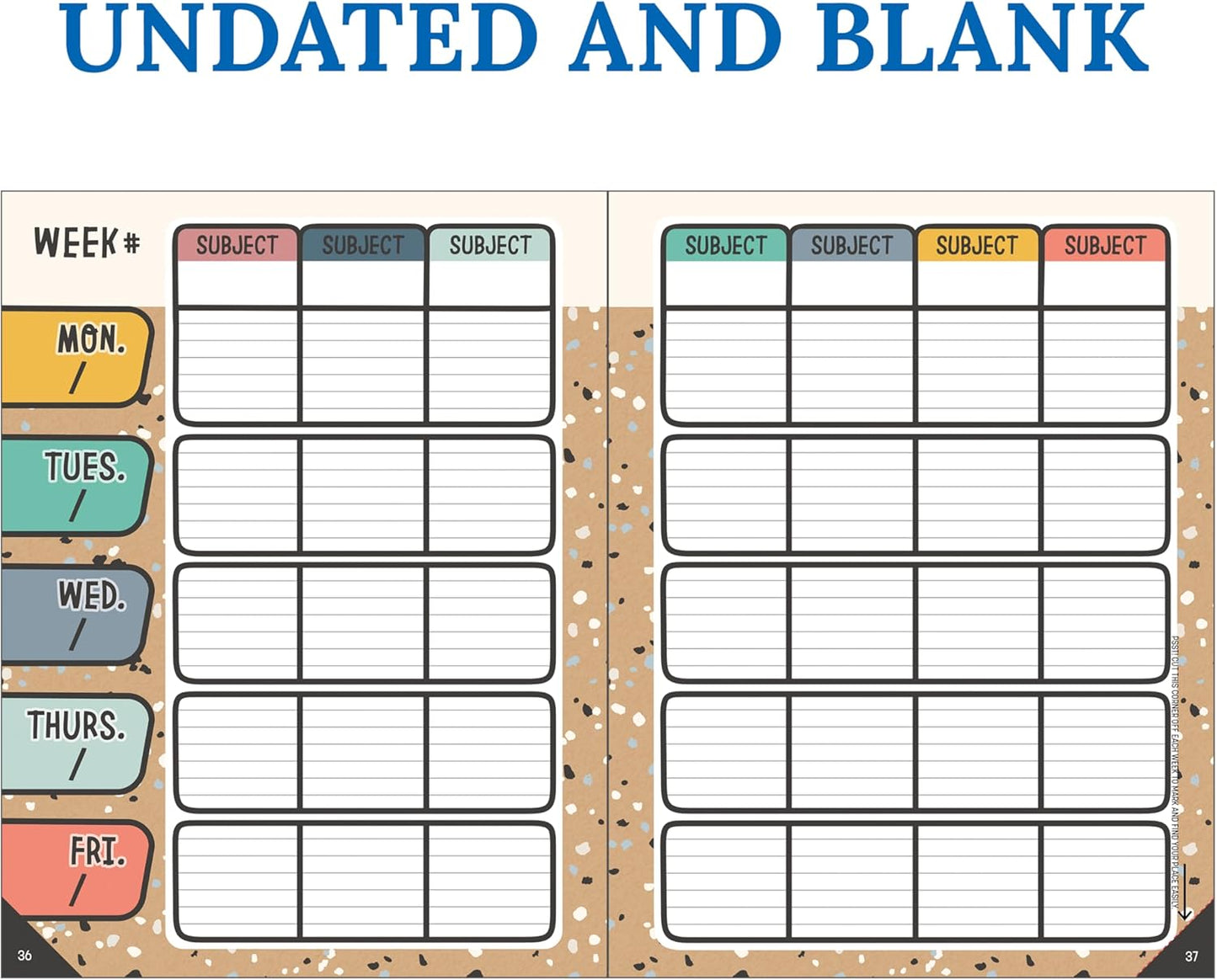 Carson Dellosa We Belong Teacher Planner 2025-2026, Undated 8" x 11" Lesson Plan Book With Stickers, Class Schedule, Weekly Calendar, Classroom Must Haves, Homeschool Essentials, Boho School Supplies