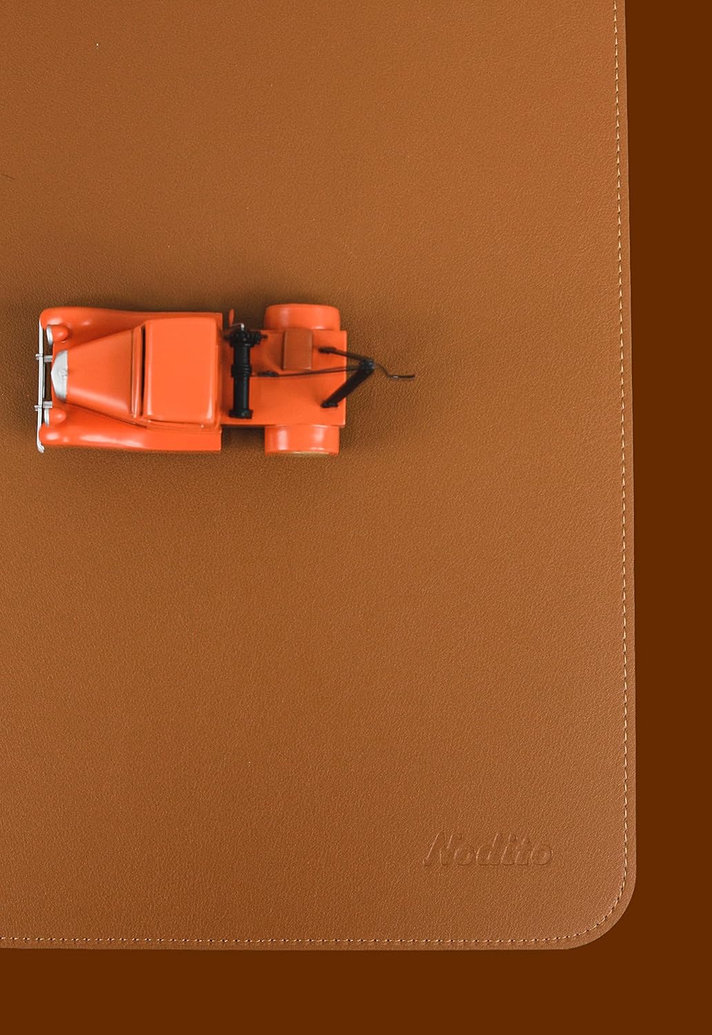 Dual-Sided Leather Desk Pad,Blotter for Laptop Computer,Mouse Pad,Writing,Drawing,Arts and Craft Mat (17"x24", Brown/Dark Brown)