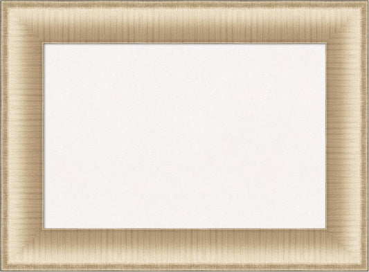 Amanti Art White Cork Board for Wall, 17x23 Vision Board with Gold Frame, Small Corkboard Office Decor for Home Organization, Casual Corkboard Pinboard to Display Items for Home Organization in