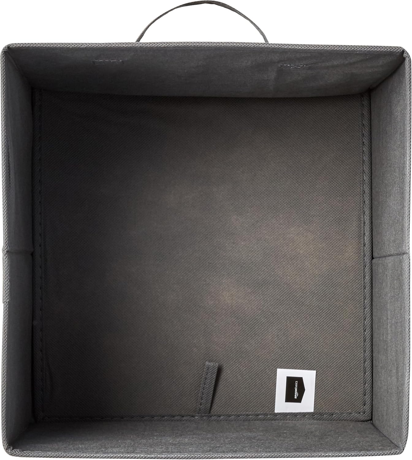 Amazon Basics Collapsible Fabric Storage Cubes Organizer with Handles, Sturdy, Gray, 10.5-x-10.5-x-11-inch, Pack of 6