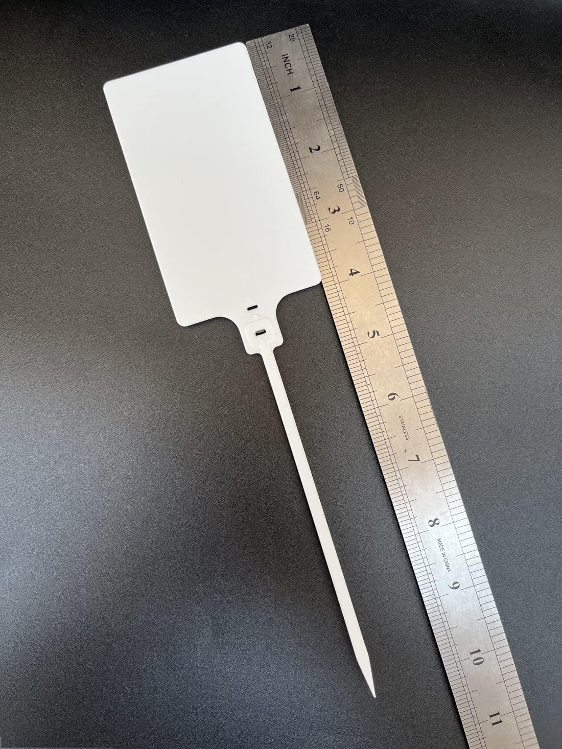 Blank Waterproof Plastic Tags for Labeling Marker Ties Large Tag Fastener Zip Tie Label Security Seal Tags 2.28"×3.94" 200pcs,White